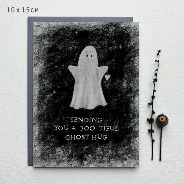 Sending You a Boo-tiful Ghost Hug Greeting Card