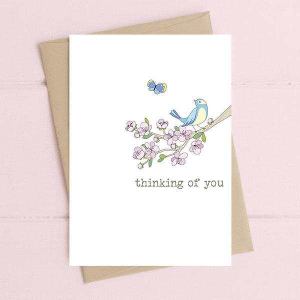 Thinking of You Bird Greeting Card