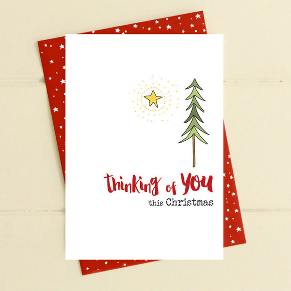 Thinking of You This Christmas Greeting Card