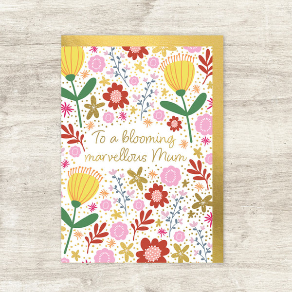 Blooming Marvellous Mum Greeting Card