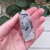 Tourmalinated Quartz Point