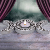 Triple Moon Spiritual Tea Light Holder