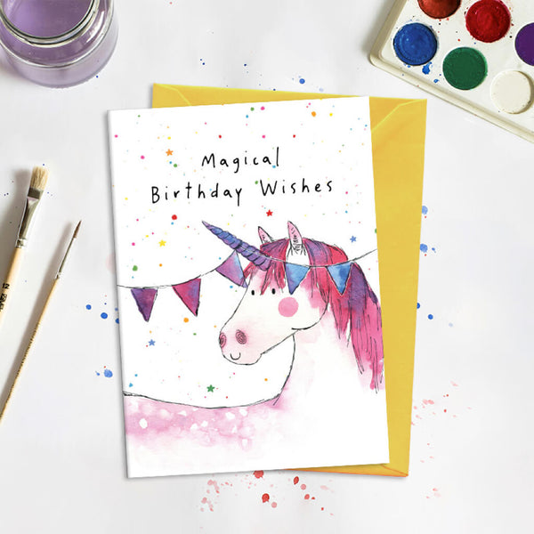 Unicorn Birthday Greeting Card