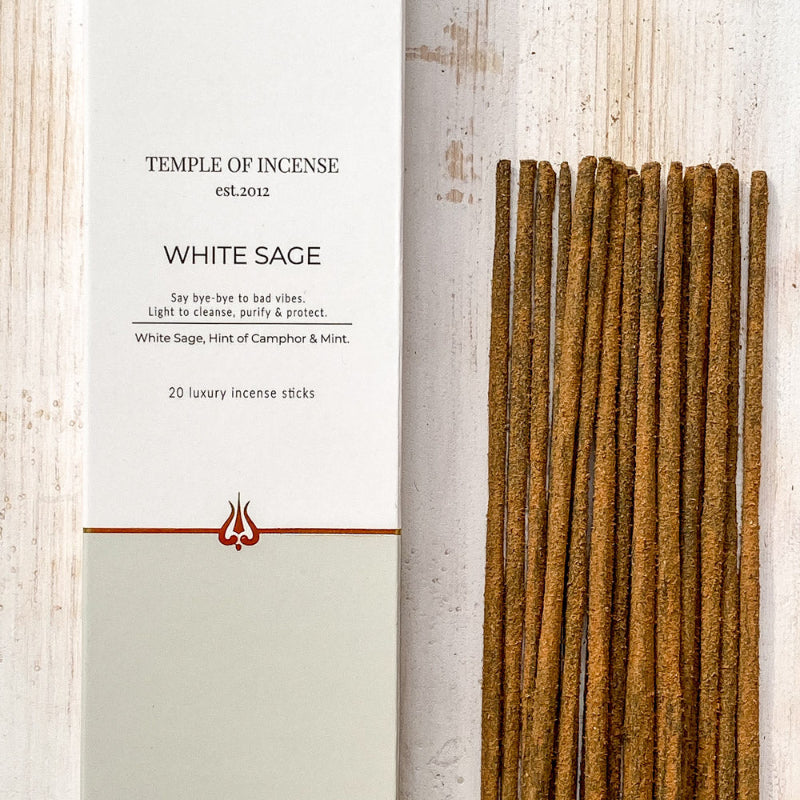 White Sage Incense Sticks by Temple of Incense