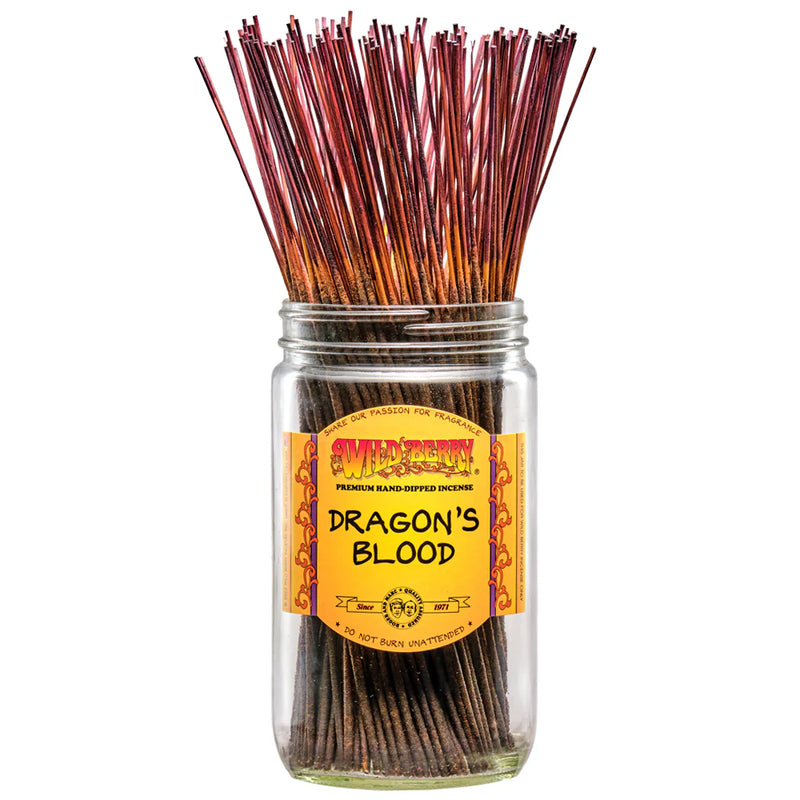 Wildberry 10 inch Dragons Blood Incense Sticks