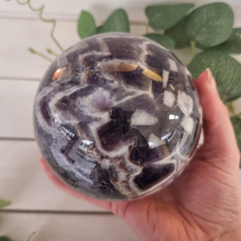 Chevron Amethyst Sphere 100mm