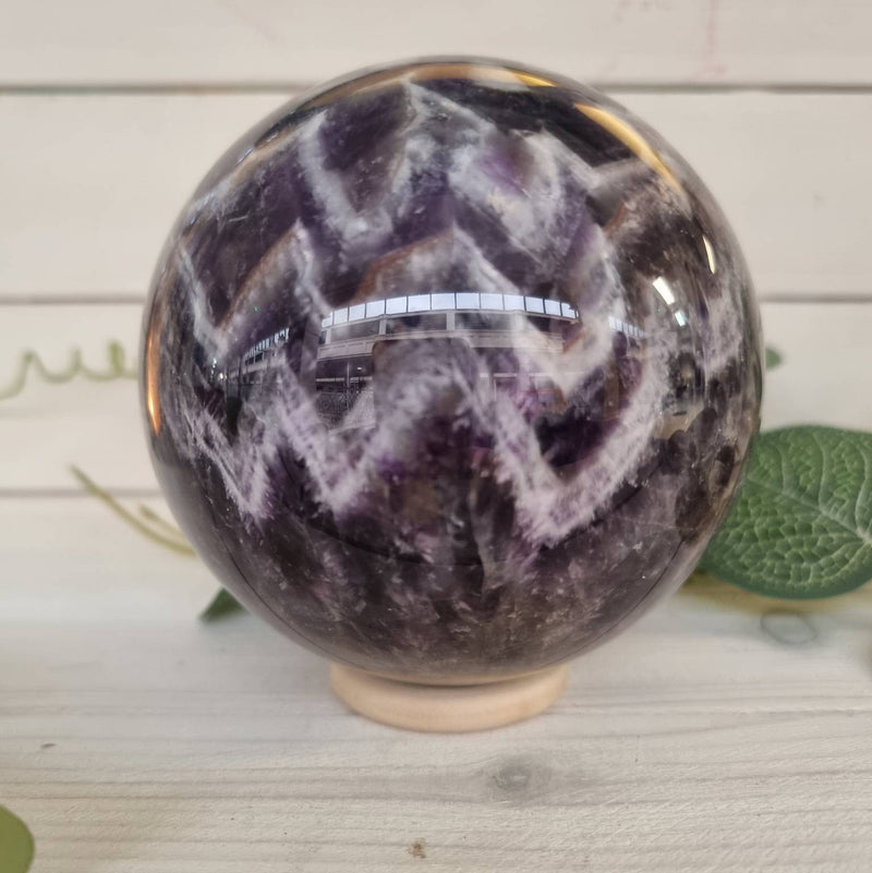 Chevron Amethyst Sphere 100mm